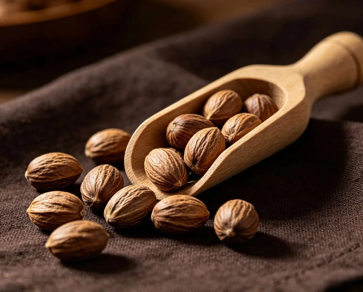 Nutmeg photographed for Aurora International Corp product portfolio
